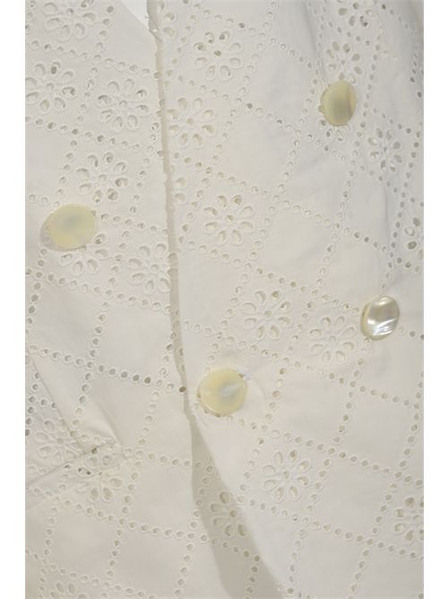 Blazer doppiopetto in pizzo Sangallo di misto cotone ALBERTA FERRETTI | U0512 16220002